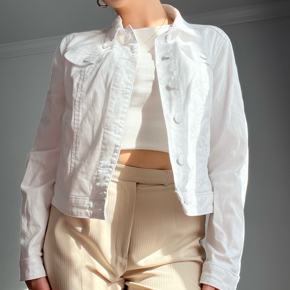 White Denim Jacket